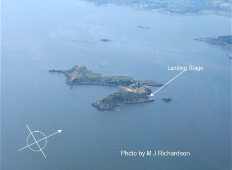 Inchcolme from the air
