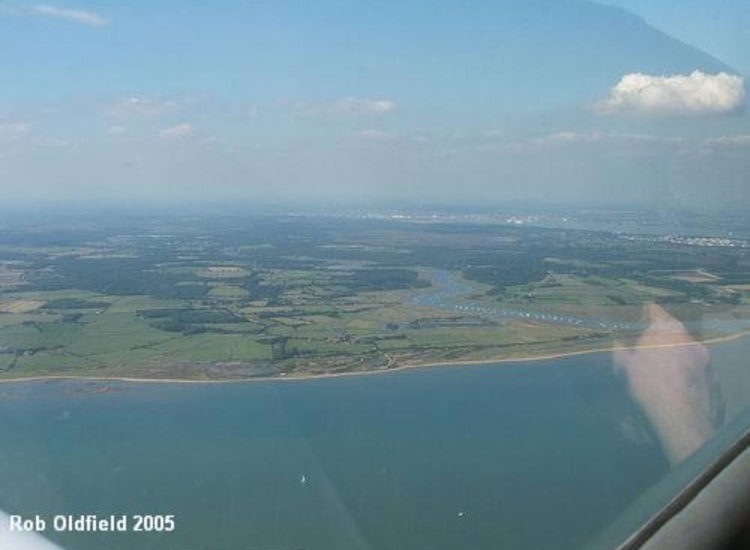 Aerial Shot of Beaulieu River and Entrance