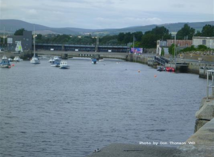 Yacht Club Moorings looking West
