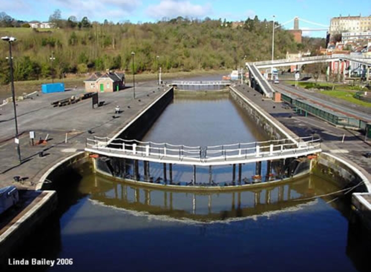 6.The Lock into Cumberland Basin and thus the Floating Harbour