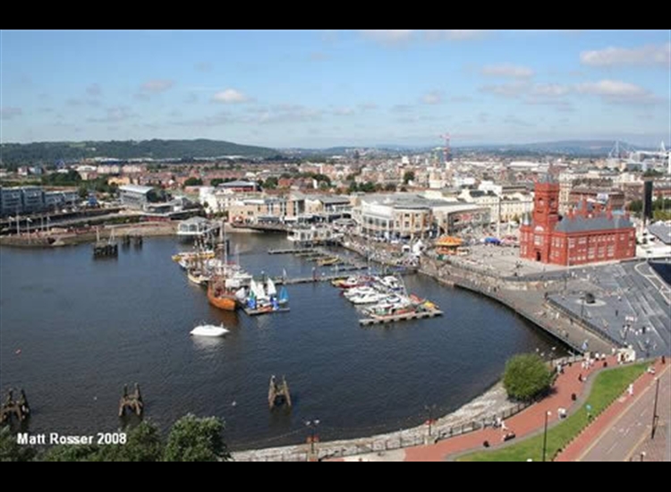 3b.Mermaid Quay, pontoon moorings, Cardiff Bay