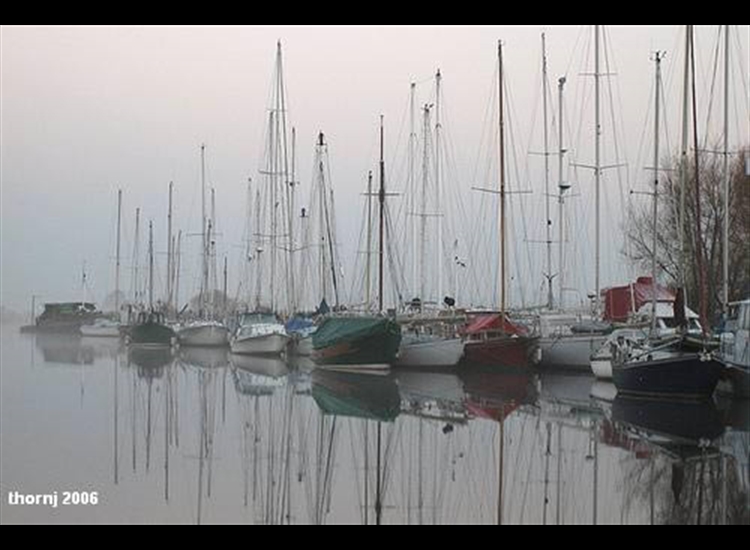 Boats laid up in Exeter Canal