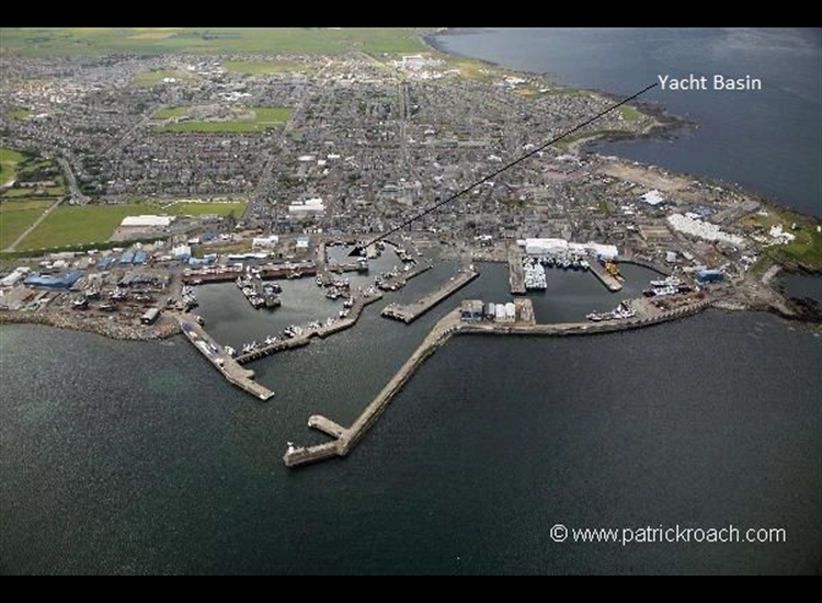 Fraserburgh Aerial looking West and showing yacht basin