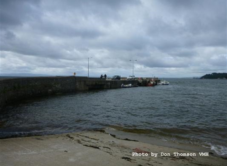 Inside Moville Pier looking outwards