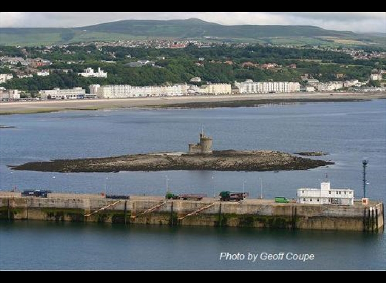 Douglas. Looking over the Victoria Pier and the Refuge Tower towards Central Promenade