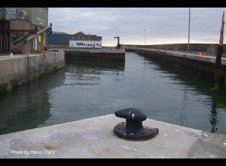 Entrance to Kilkeel Harbour looking seawards