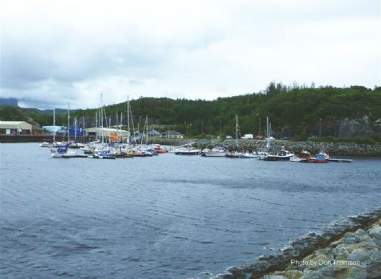 Lochinver Marina from the breakwater