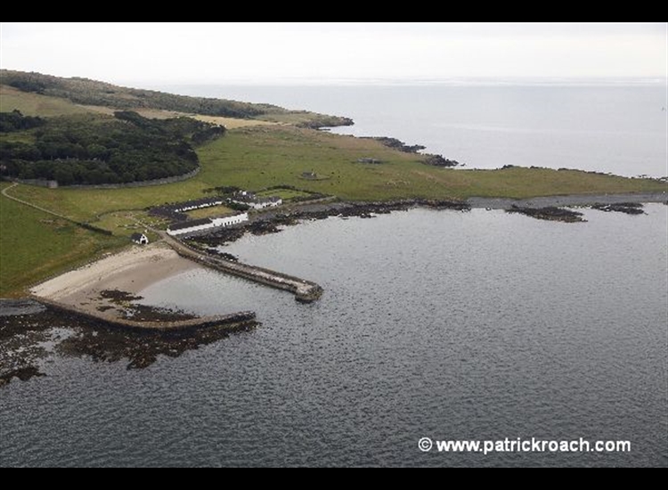 Lambay small harbour on west side of Lambay Island