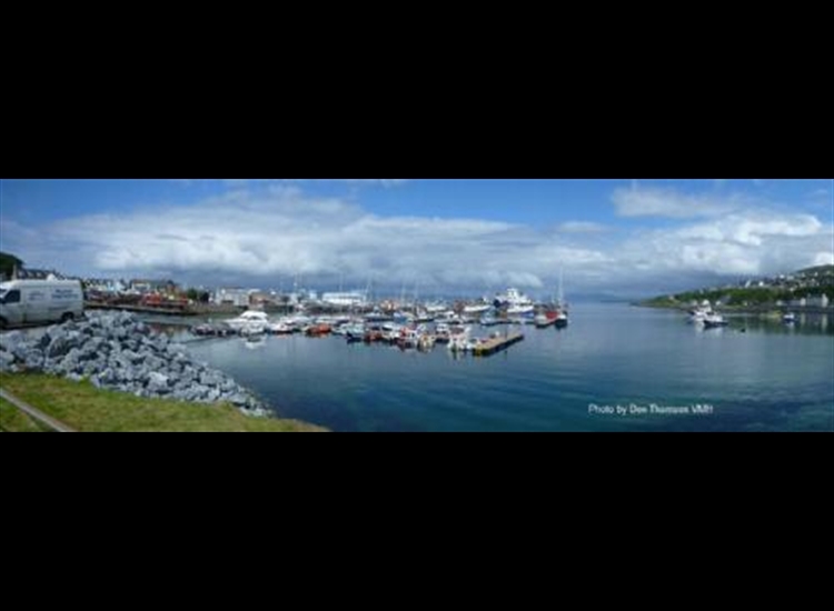 Panoramic view of Mallaig looking North