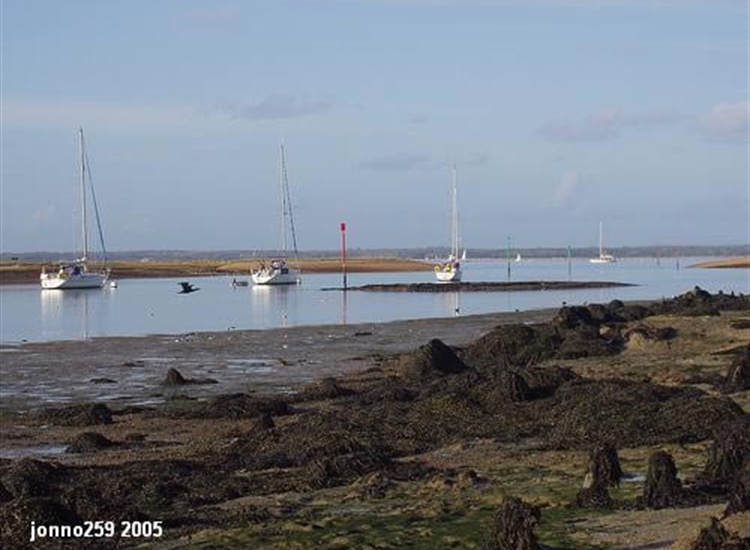 Entrance at LW, looking out, Visitors Moorings