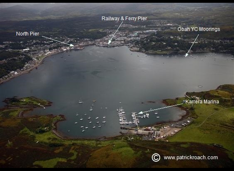 Oban & Karrera with Karrera Marina (foreground) and Oban (Background)