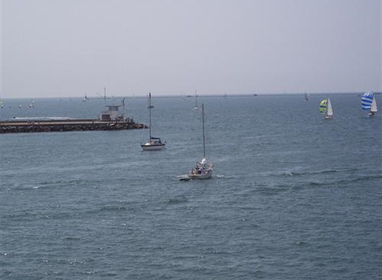 Looking out past Mount Batten Breakwater