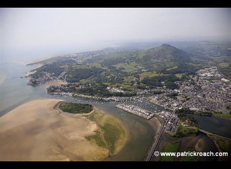 Aerial view of Porthmadog