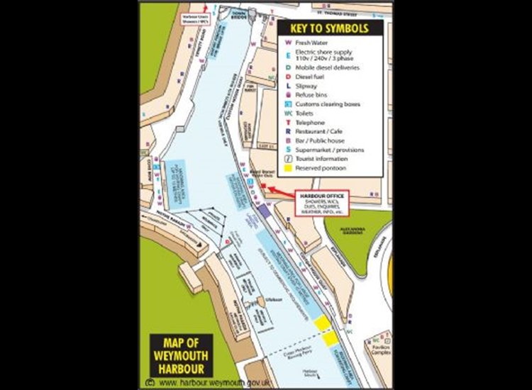 Weymouth Harbour map